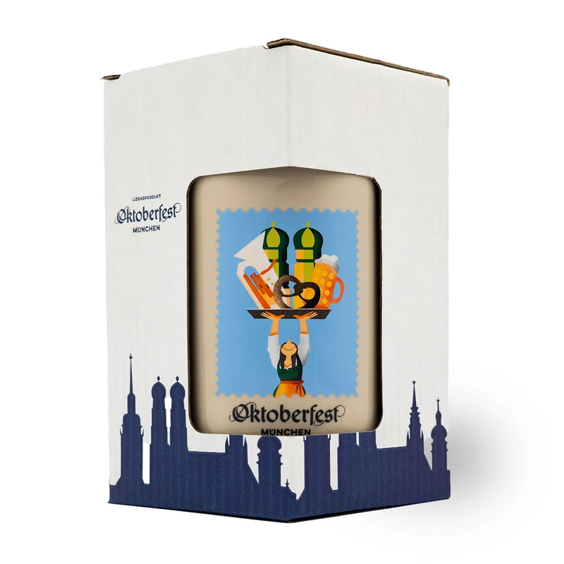 Offizieller Oktoberfestkrug 2025 mit Zinndeckel