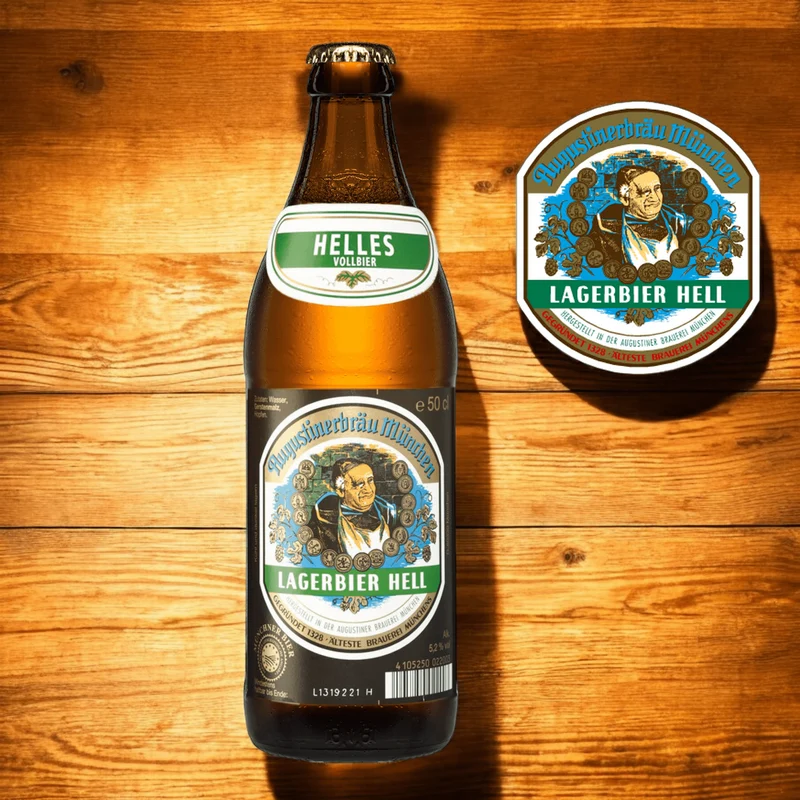 Augustiner Lagerbier Hell 0,5l – Münchner Helles 5,2 % Vol.