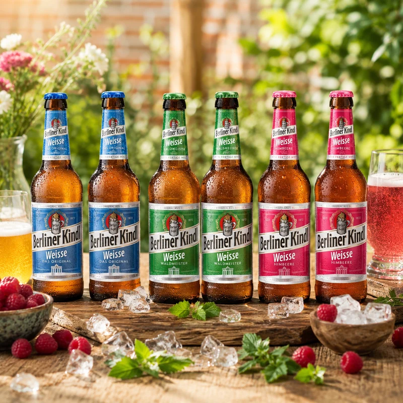 Berliner Kindl Weisse Mix 0,33l– Original, Waldmeister & Himbeere