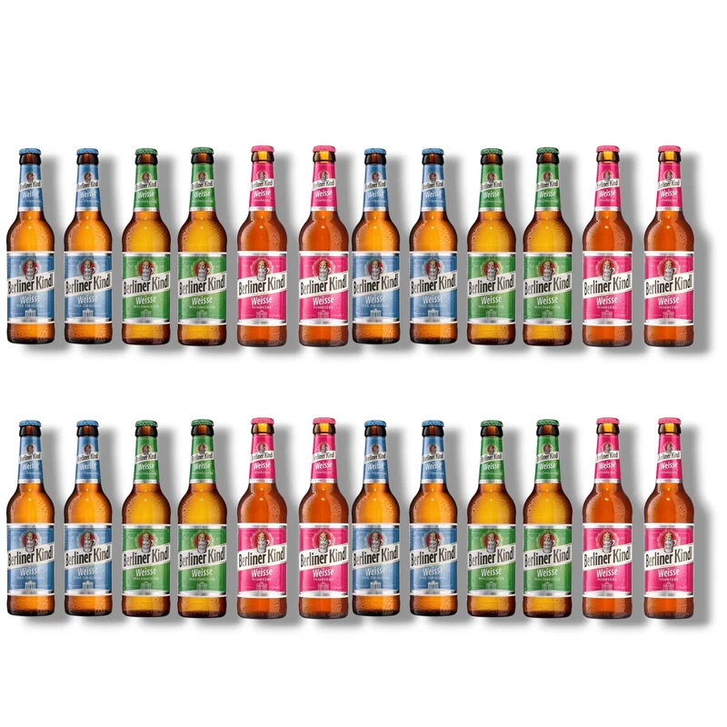 Berliner Kindl Weisse Mix 0,33l– Original, Waldmeister & Himbeere