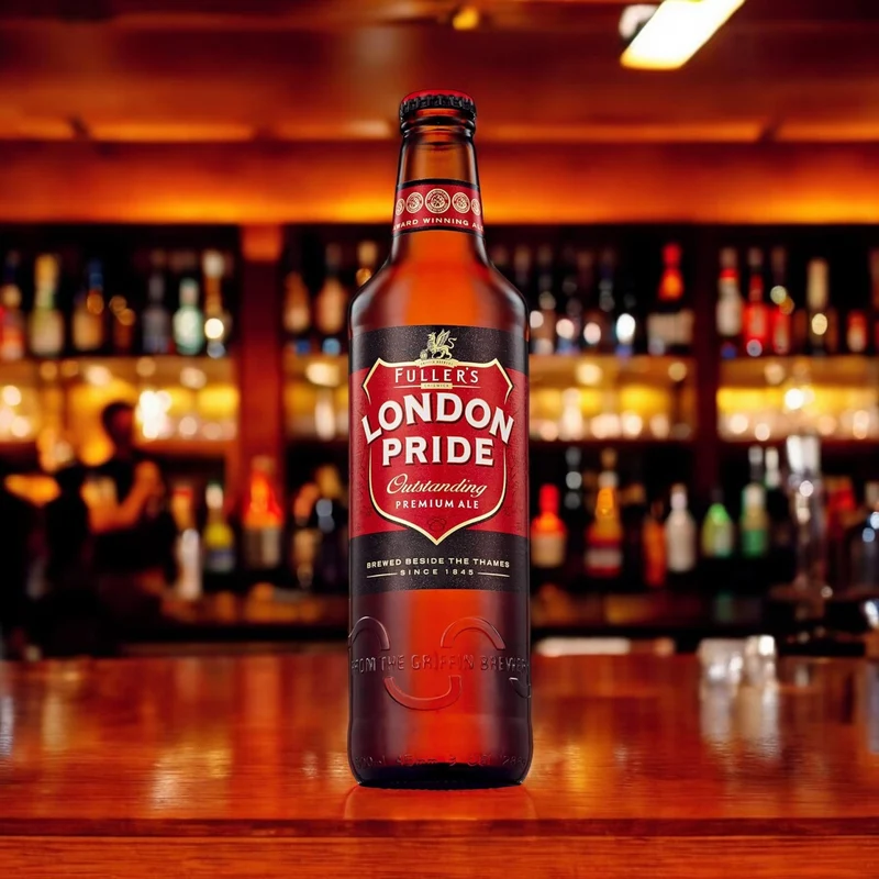 5 × Fuller's London Pride 0,5 l + Original Fuller's Glas