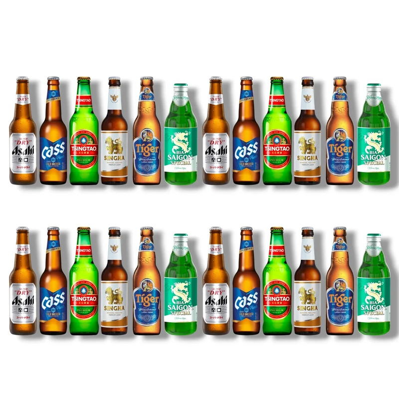 Asien Bierpaket –6 Biere aus 6 Ländern