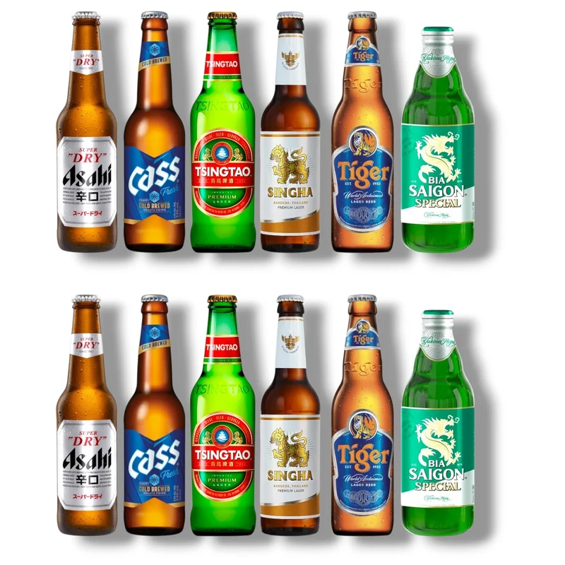 Asien Bierpaket –6 Biere aus 6 Ländern