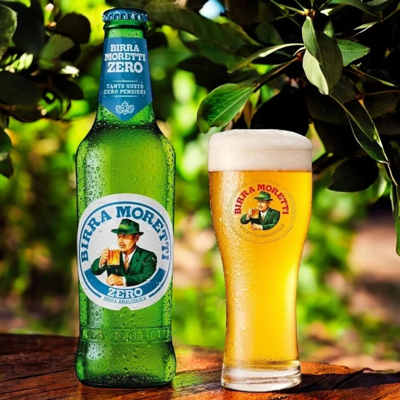 Birra Moretti Zero 0,3l- alkoholfrei - Der Geschmack Italiens mit 0,0% Vol.