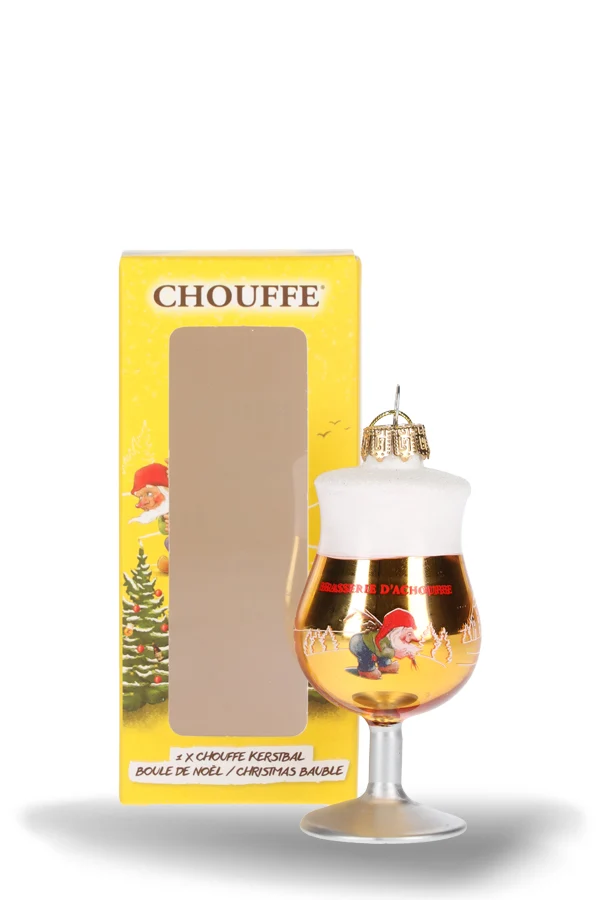 Chouffe Christbaumschmuck Bierglas