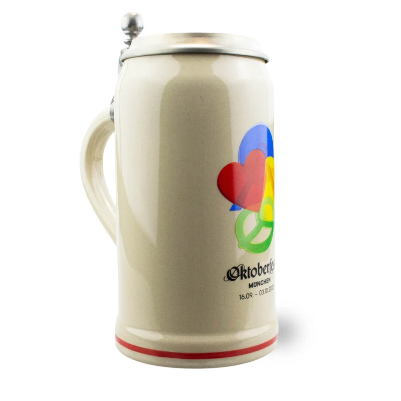 Offizieller Oktoberfestkrug 2023 mit Zinndeckel