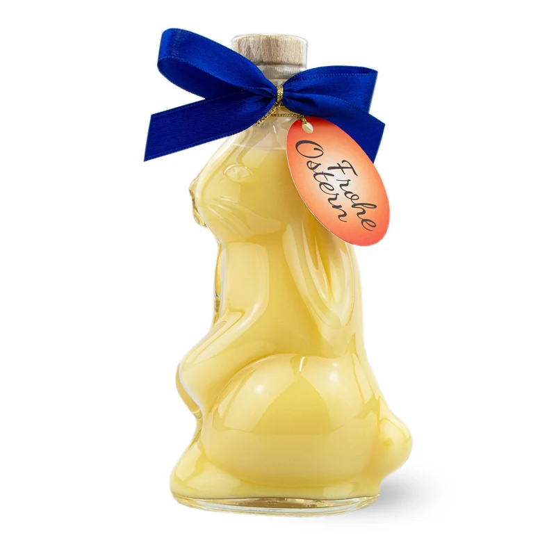 Eierlikör in der Hasen-Flasche