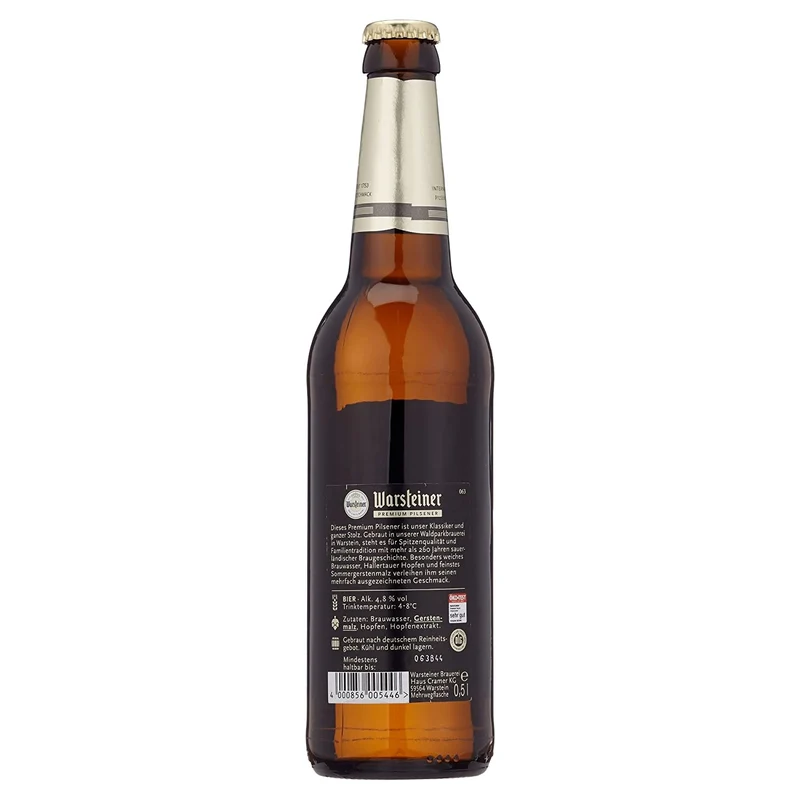 Warsteiner Premium Pilsener 0,5l / 0,3l mit 4,8% Vol.