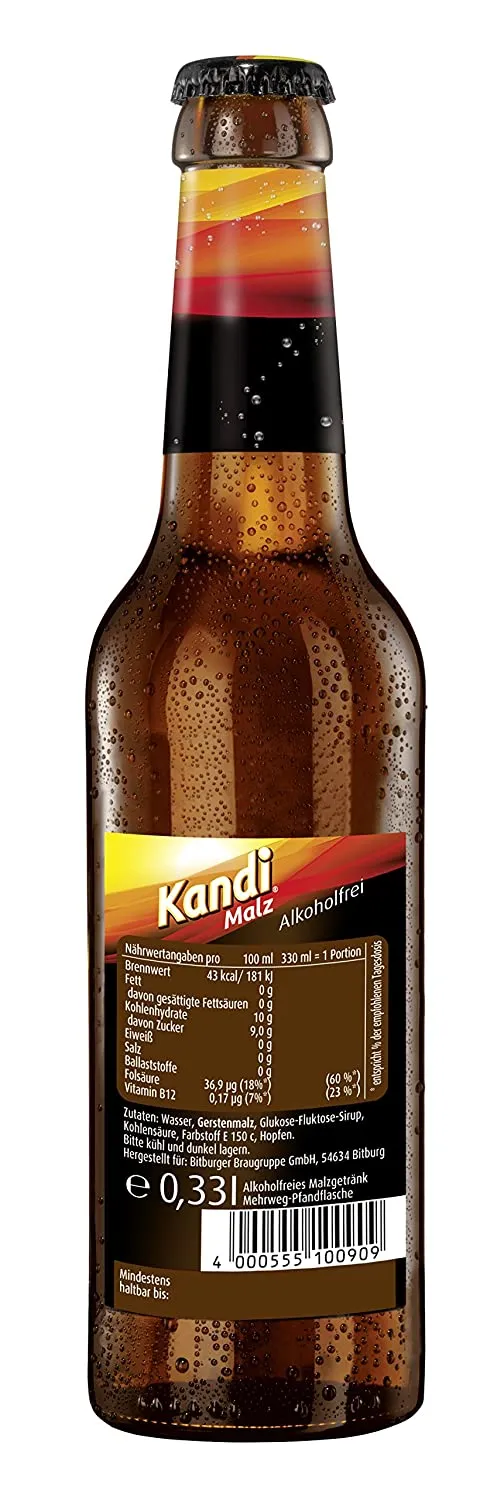 Kandi Malz Alkoholfrei Weizenbier MEHRWEG (24 x 0.33 l)
