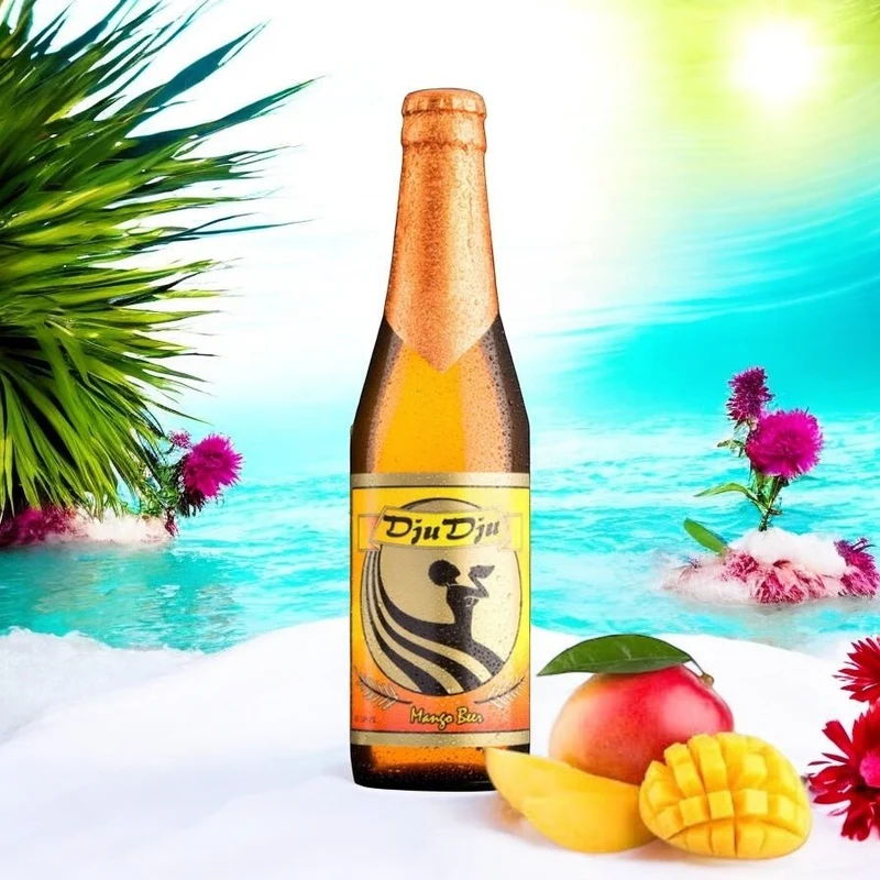 Dju Dju Mango Bier - Exotisches Mango Fruchtbier aus Ghana - Afrika 0,33l