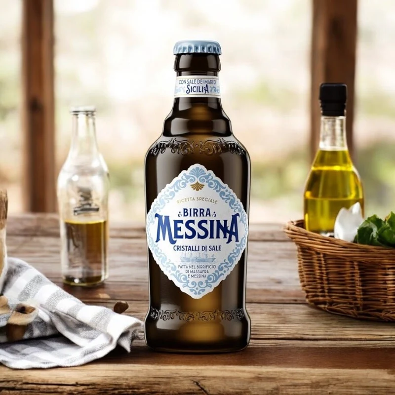 Birra Messina Cristalli di Sale 0,33l – Italienisches Lagerbier mit Meersalz