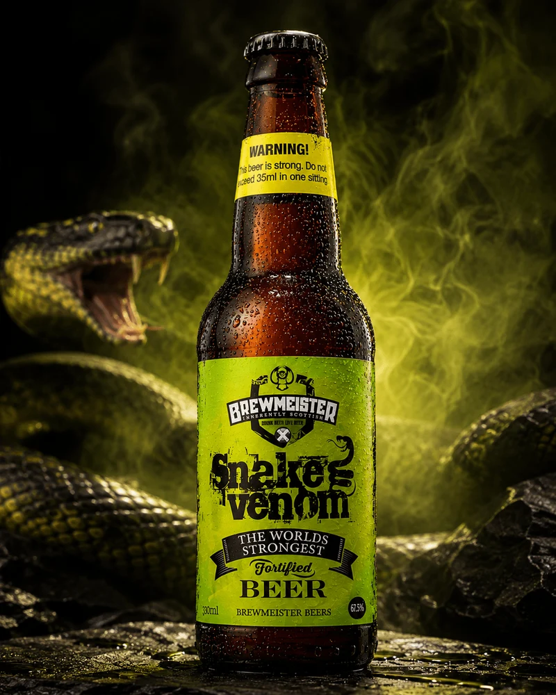 Brewmeister Snake Venom 330 ml – Strongest Fortified Beer 67,5 % Vol.