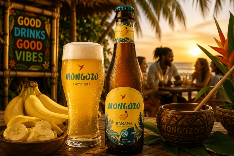 Mongozo Banana 0,33 l – Glutenfreies Fairtrade-Bananenbier 4,5 % Vol.