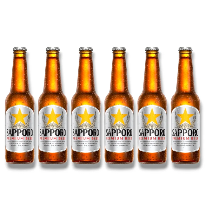 Sapporo Premium Beer 0,33l – Japanisches Lagerbier 4,7% Vol.