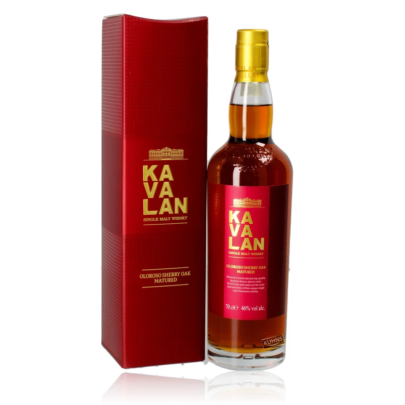 Kavalan Oloroso Sherry Oak 0,7l, alc. 46 Vol.-%