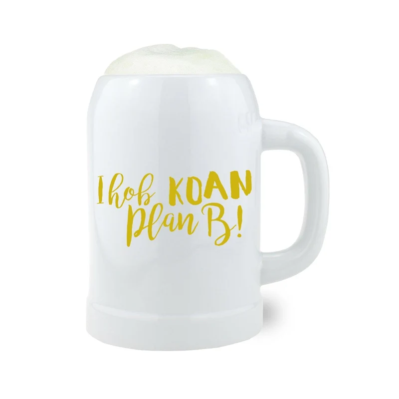 Bierkrug "Koan Plan B"