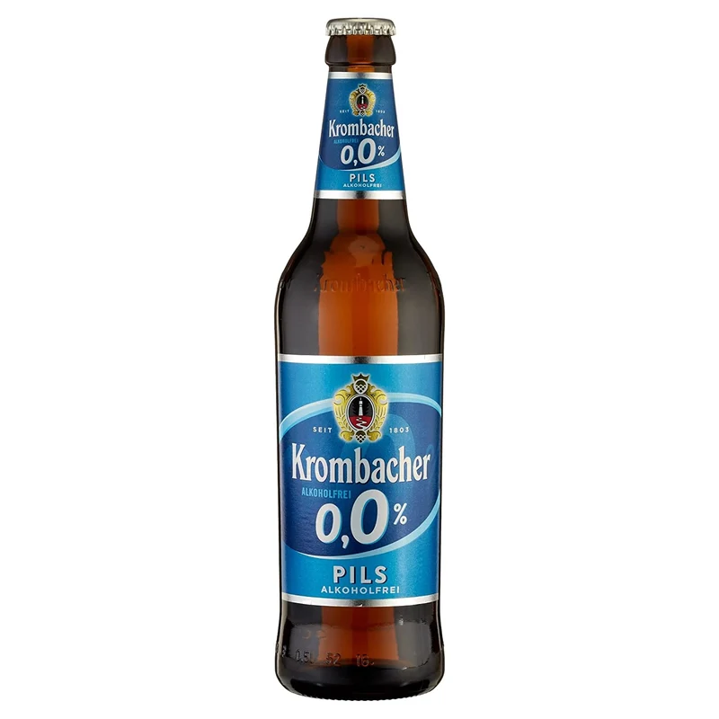 Krombacher 0,0 % alkoholfrei 0,33l – Erfrischendes alkoholfreies Pils