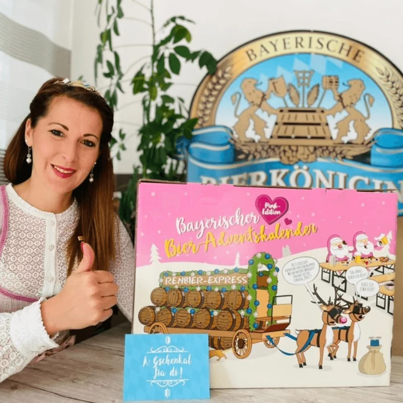 Bayerischer Bier Adventskalender Pink Edition