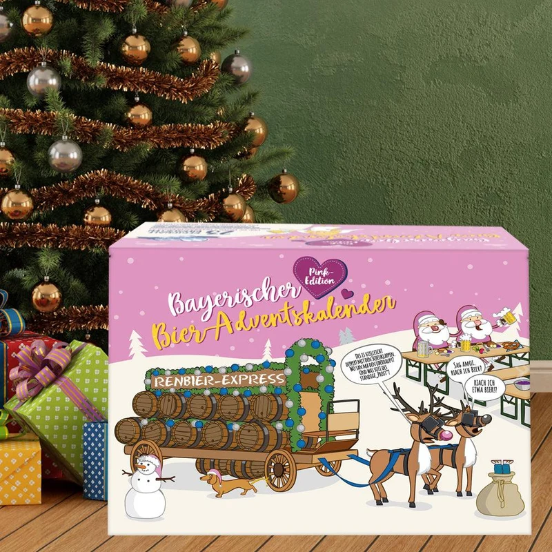 Bayerischer Bier Adventskalender Pink Edition