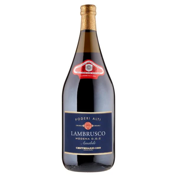 Chiarli Centenario 1860 Poderi Alti Lambrusco Modena D.O.C. Amabile 1,5 l