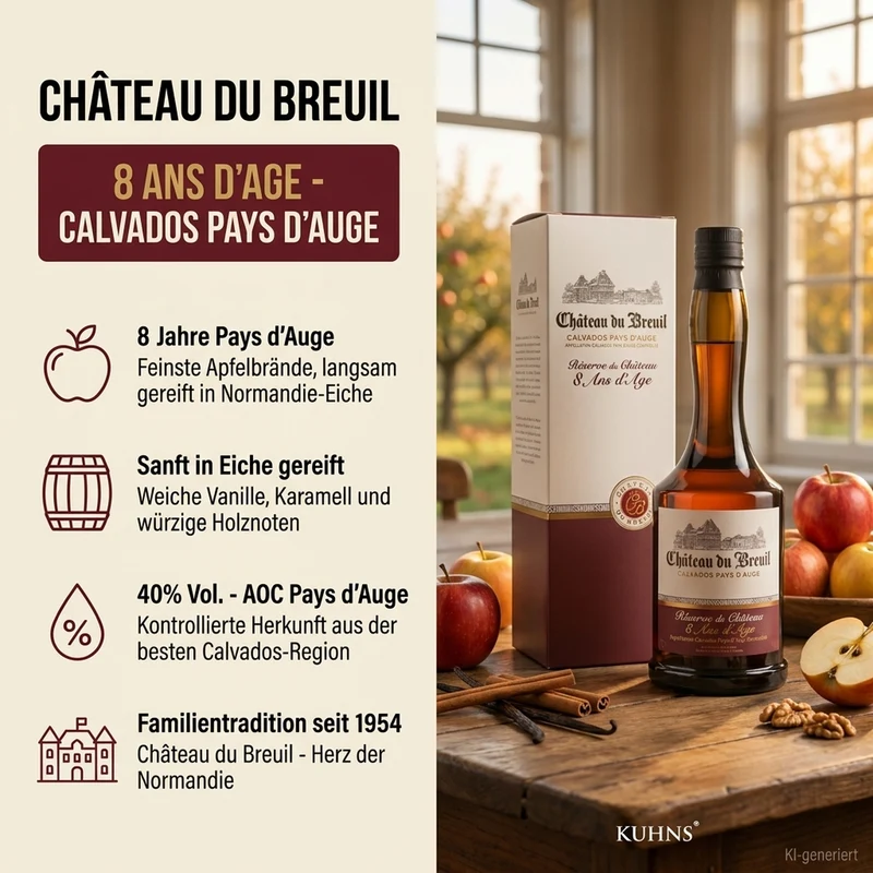 Chateau du Breuil 8 Jahre Calvados 0,7l, alc. 40 Vol.-%