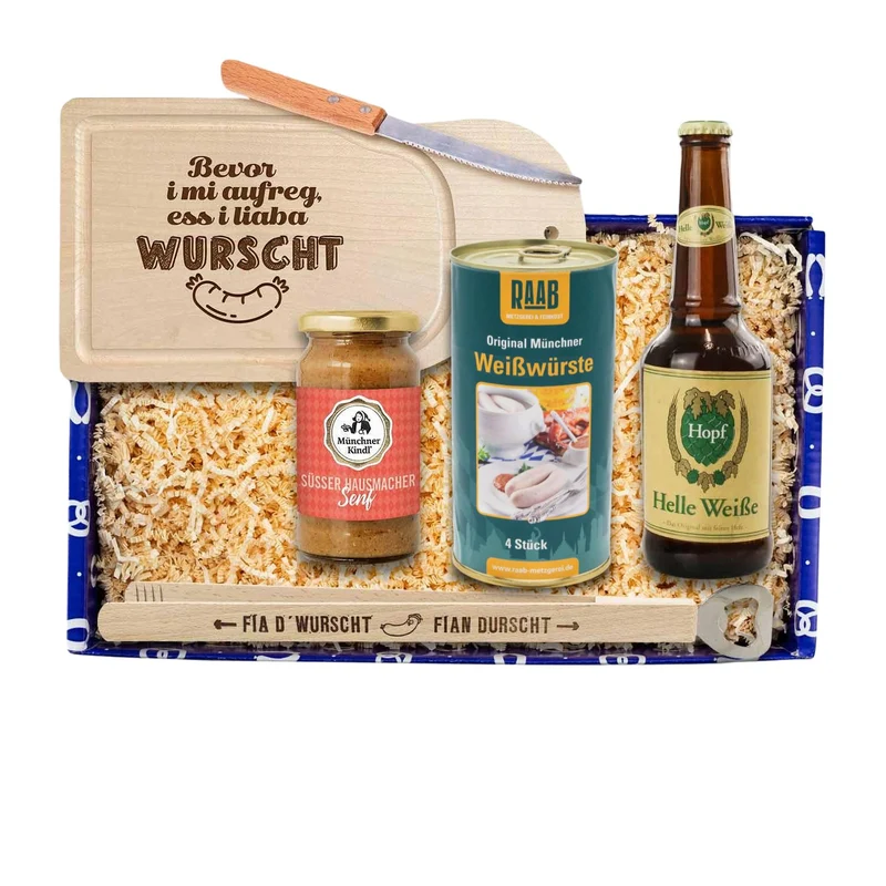 Geschenkbox "Weißwurscht-Brotzeit"