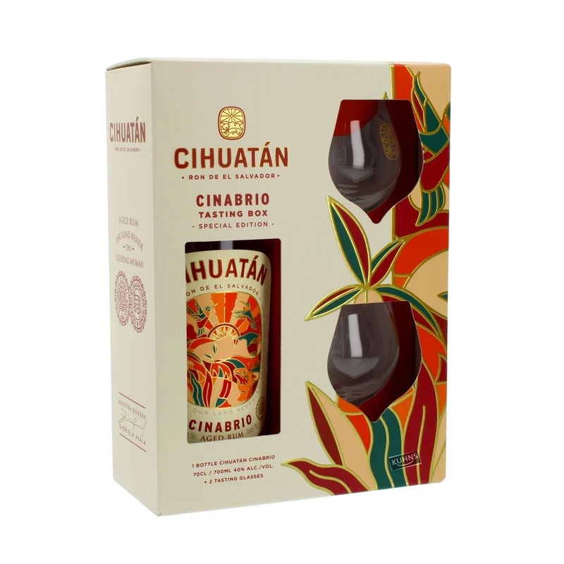 Cihuatan Solera 12 Jahre Rum Geschenkset 0,7l, alc. 40 Vol.-%