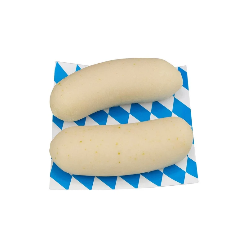 Weißwurscht aus Marzipan