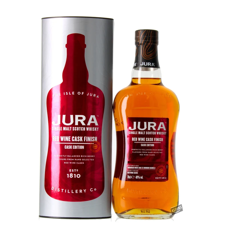 Jura Red Wine Cask Finish Single Malt Whisky 0,7l, alc. 40 Vol.-%
