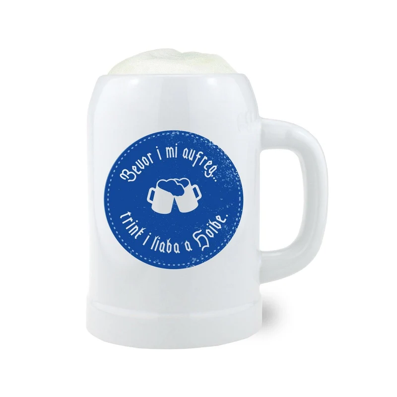 Bierkrug "bevor i mi aufreg"