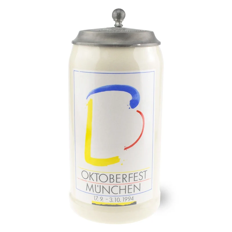 Offizieller Oktoberfestkrug 1994 mit Deckel