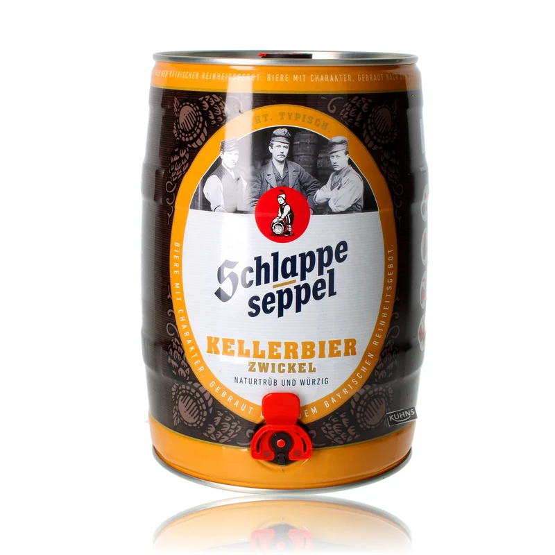 Schlappeseppel Kellerbier Partyfass 5,0l, alc. 5,5 Vol.-%