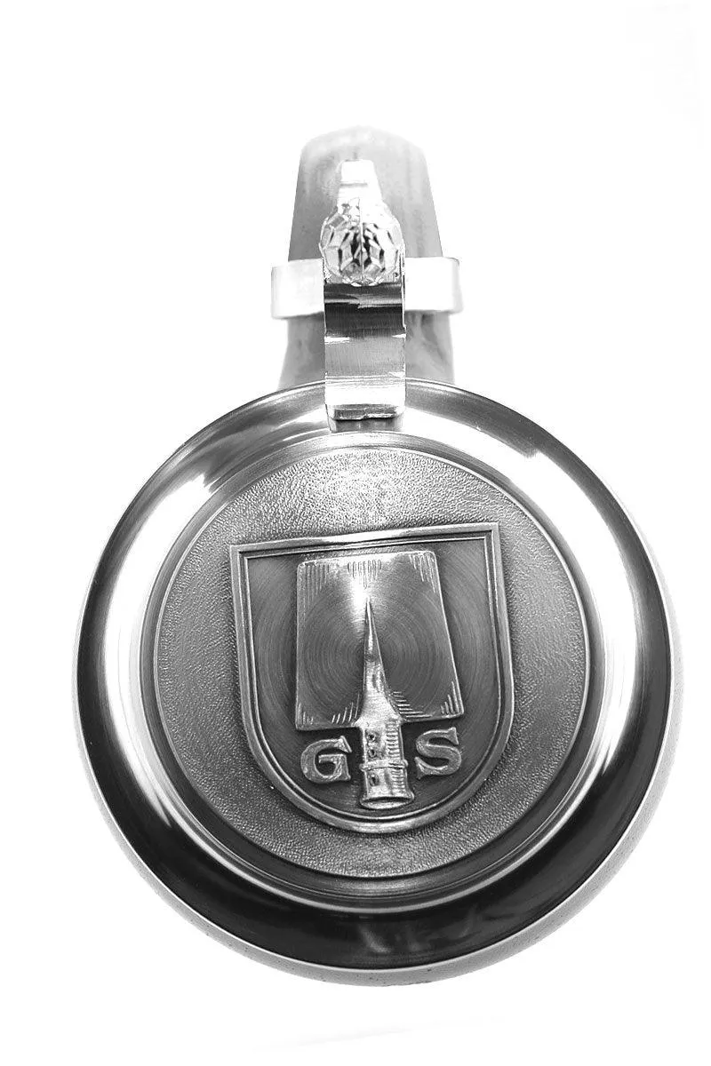Steinkrug "Spaten-Bräu" salzglasiert mit Zinndeckel