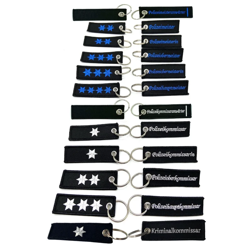 Dienstgrad Schlüsselanhänger Textil