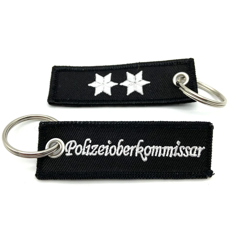 Dienstgrad Schlüsselanhänger Textil