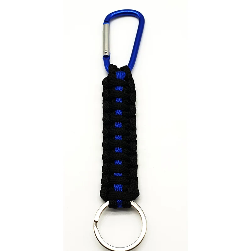 Thin Blue Line Paracord Schlüsselhalter