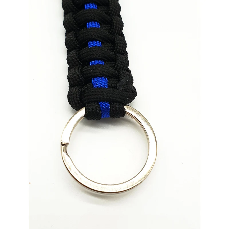 Thin Blue Line Paracord Schlüsselhalter