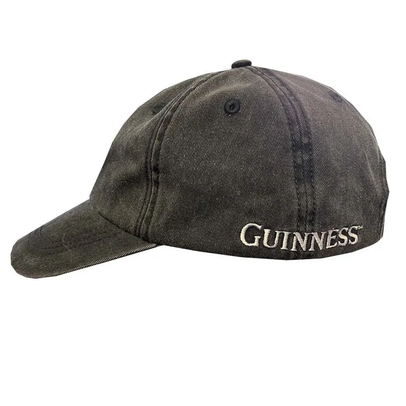 Guinness Harp Washed Black Baseball Cap
