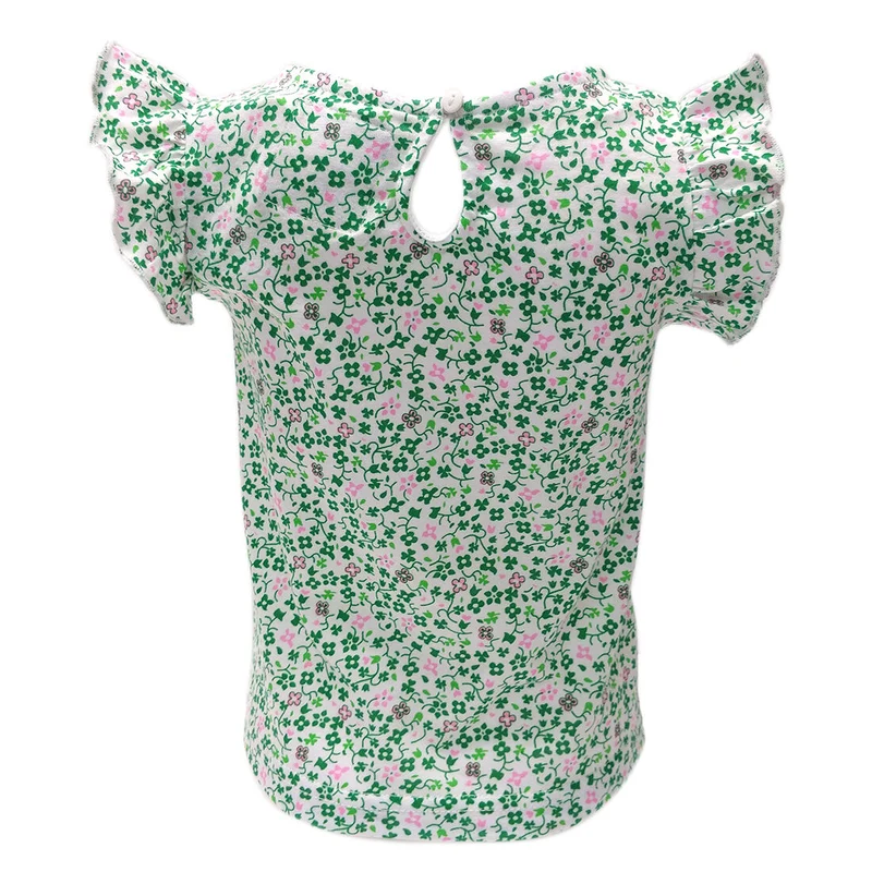 Kids Shamrock Flower T-Shirt White