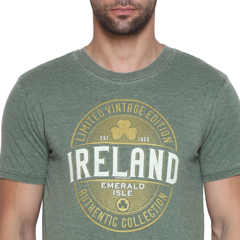 Women's Limited Vintage Edition Ireland T-shirt Burnout Green
