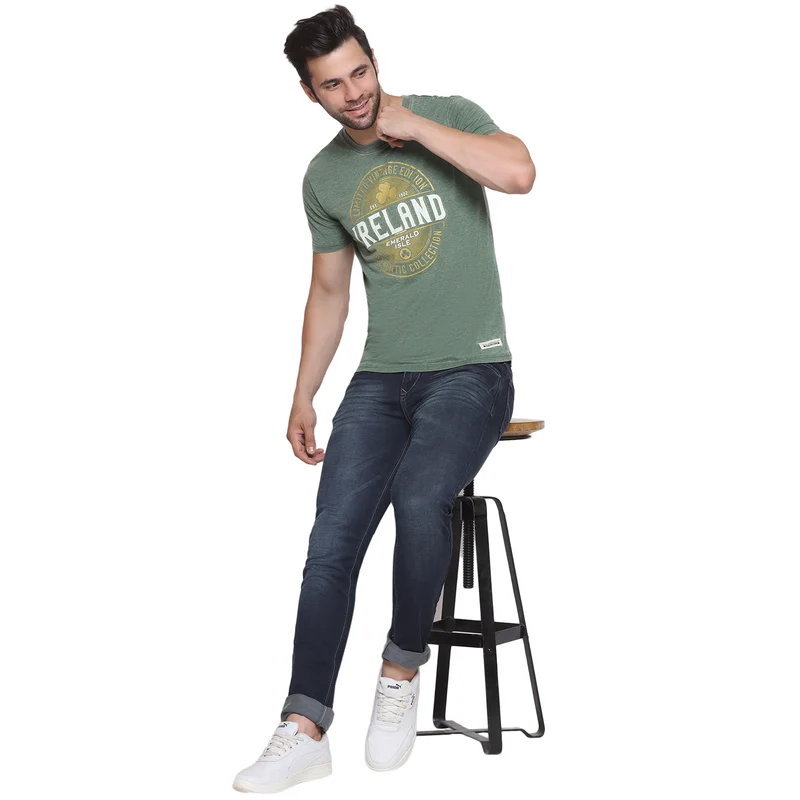 Women's Limited Vintage Edition Ireland T-shirt Burnout Green