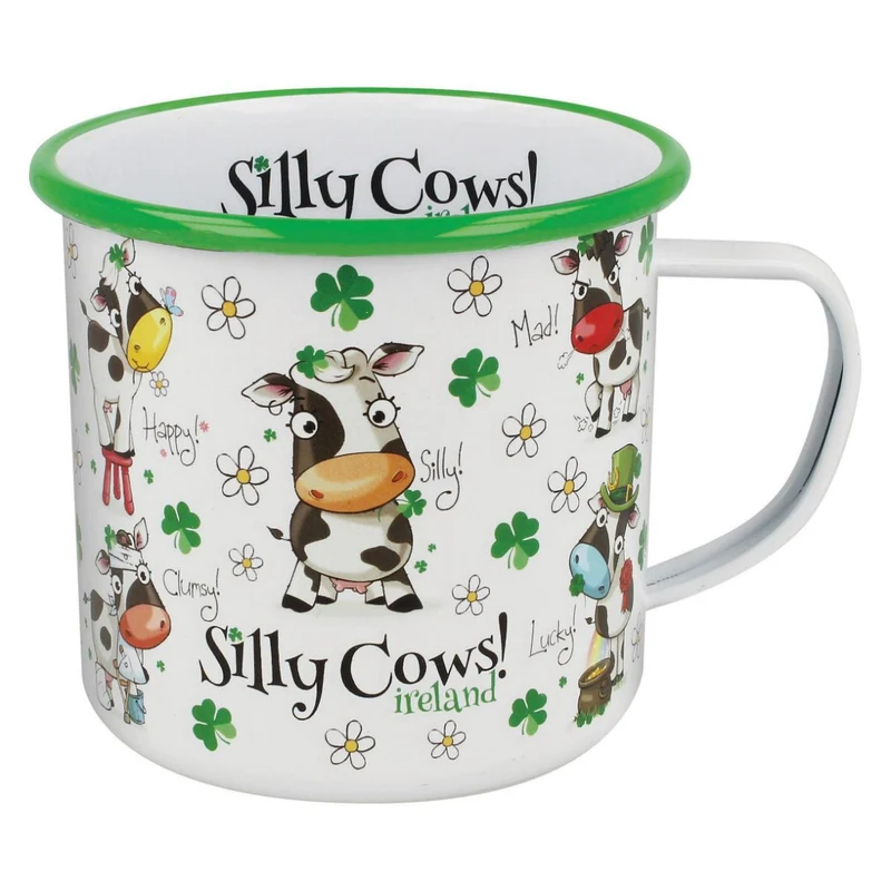 Silly Cows Enamel Mug