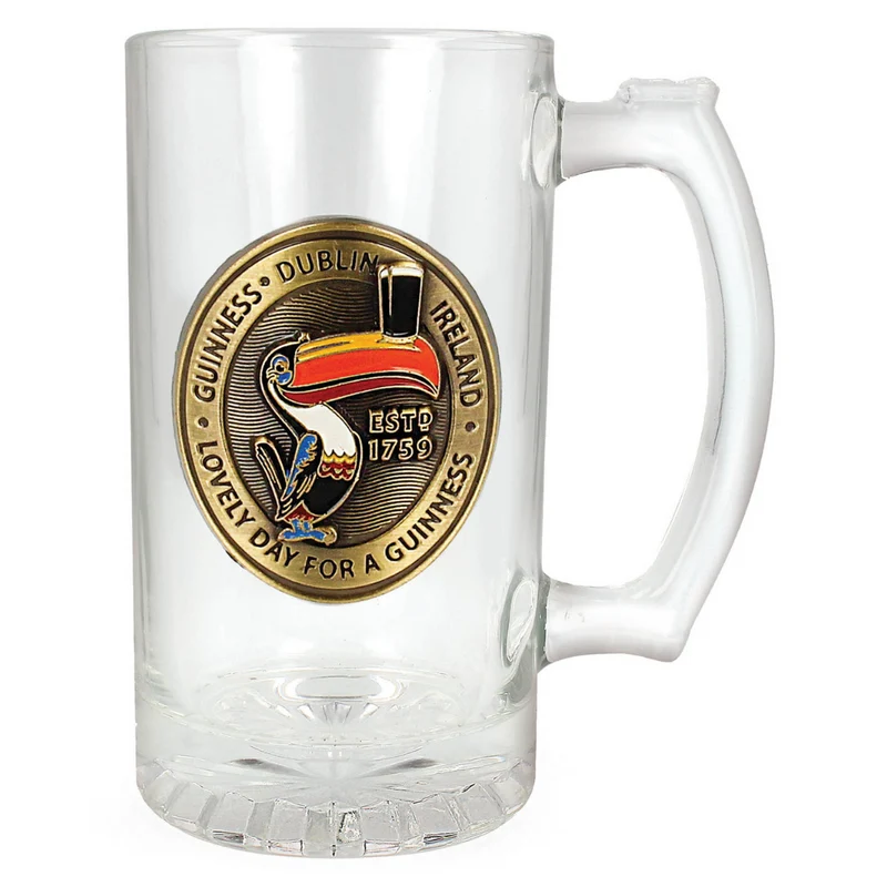 Guinness Gilroy Glass Toucan Badge Tankard