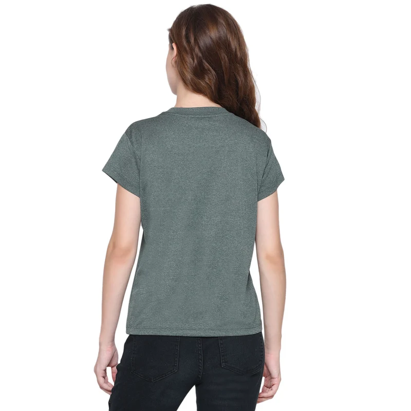 Women's Ireland Stamps Stars T-Shirt Green Melange
