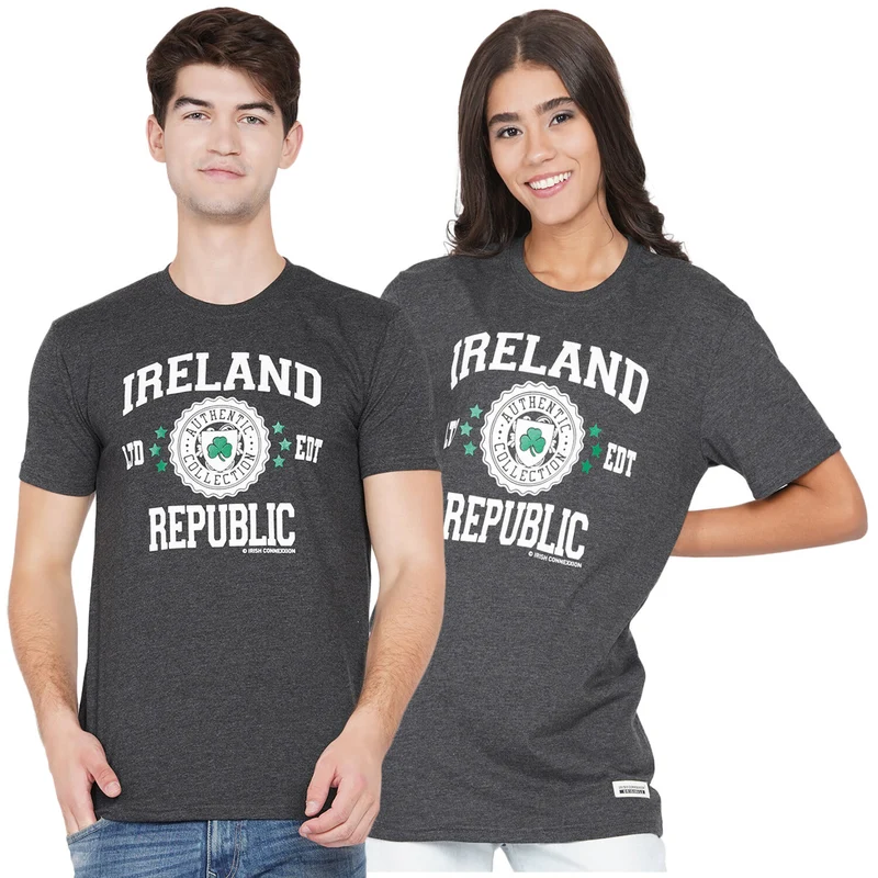Unisex Ireland Republic T-Shirt Dark Grey