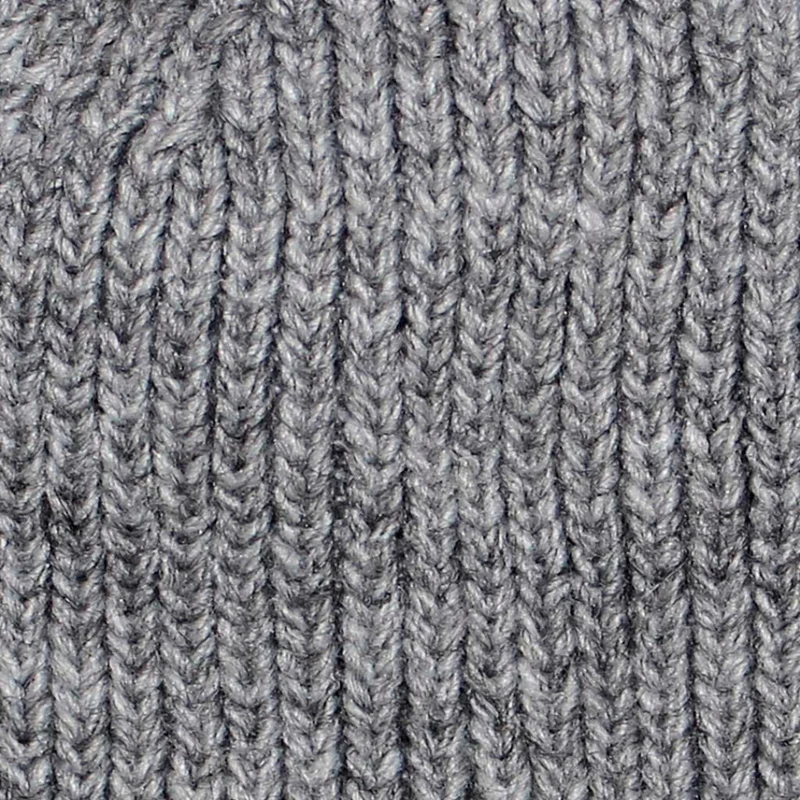 Wool Mix Fisherman Beanie Grey