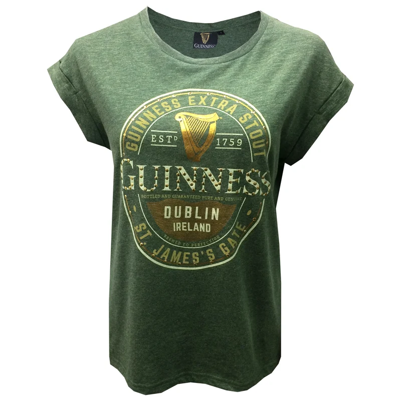 Women's Guinness Official Merchandise Green T-Shirt