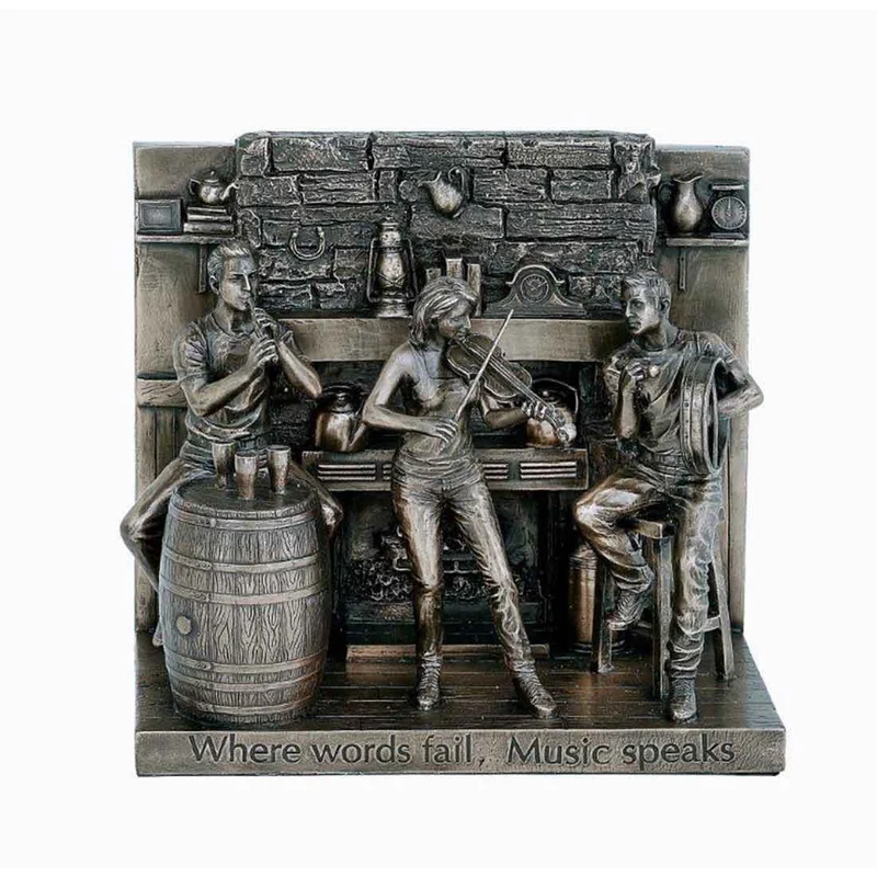 6” X 7” The Session Bronze Statue
