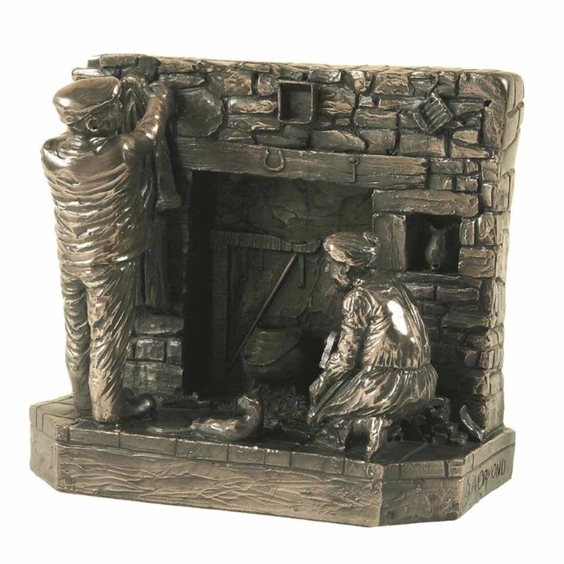 6” Works Done Bronze Statue