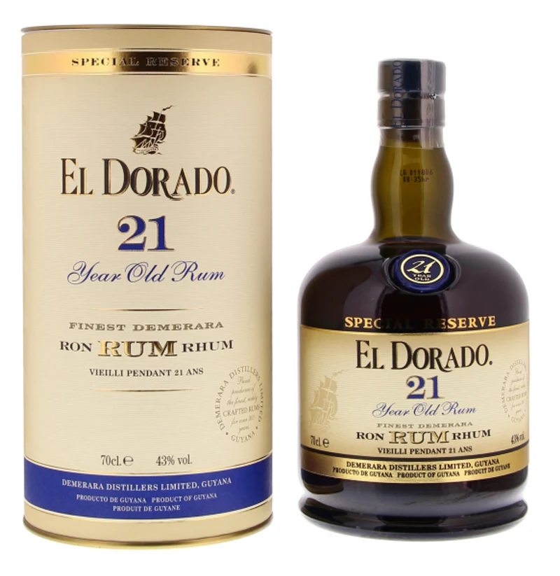 El Dorado Rum 21 Jahre 0,7l, alc. 43 Vol.-%, Rum Guyana